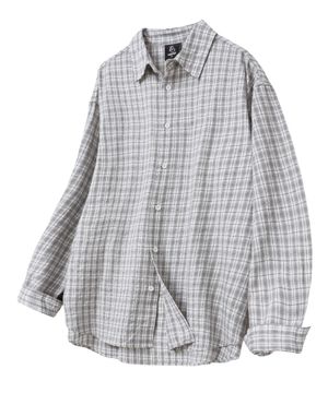 소프트 베이직 라이트 체크셔츠 그레이