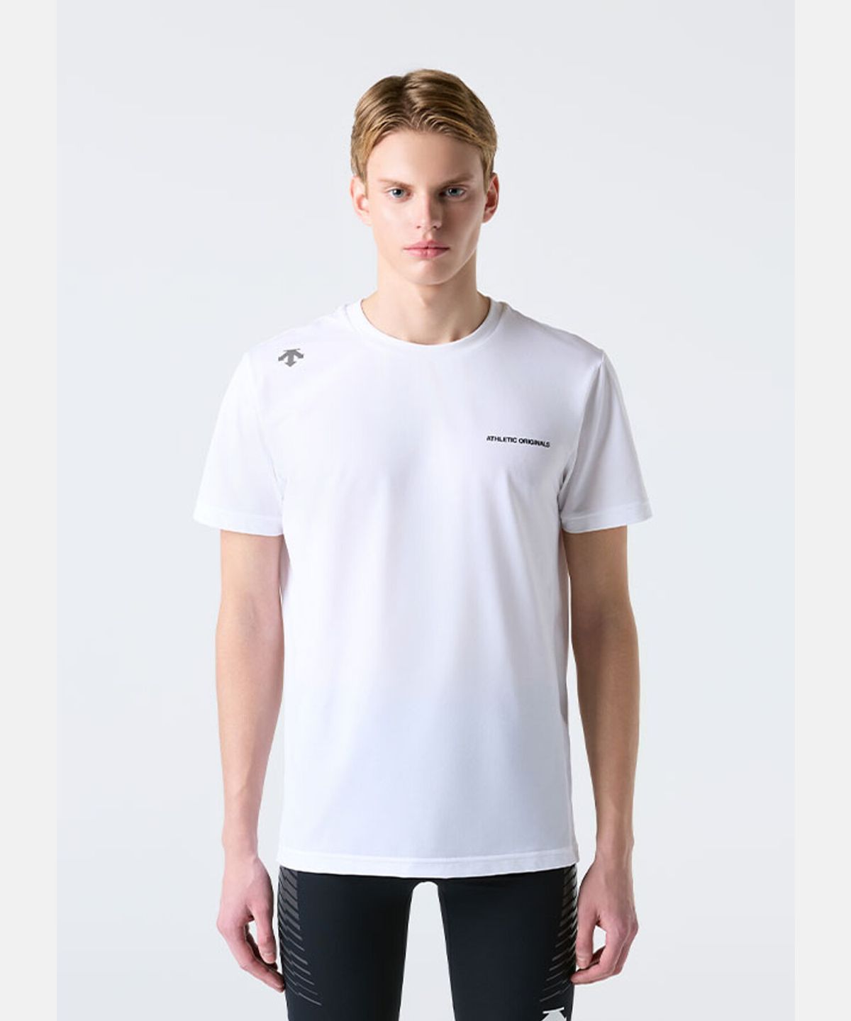 데상트(DESCENTE) 러닝 퀵 드라이 반팔 티셔츠 화이트 SR113RTS21