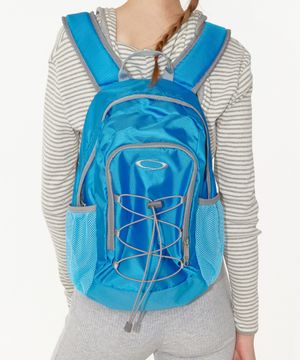 NOI1825 스트링 메시포켓 백팩 (블루)