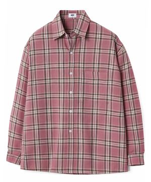 더 스테디 체크셔츠 (빈티지 핑크)