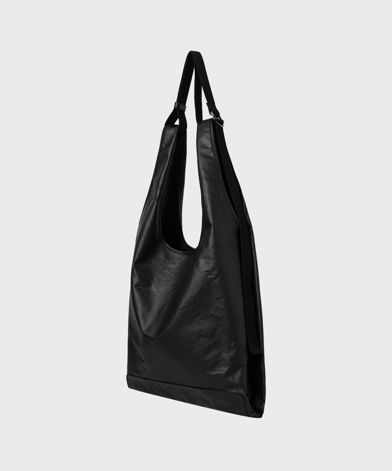 코티드 토트 백_BLACK