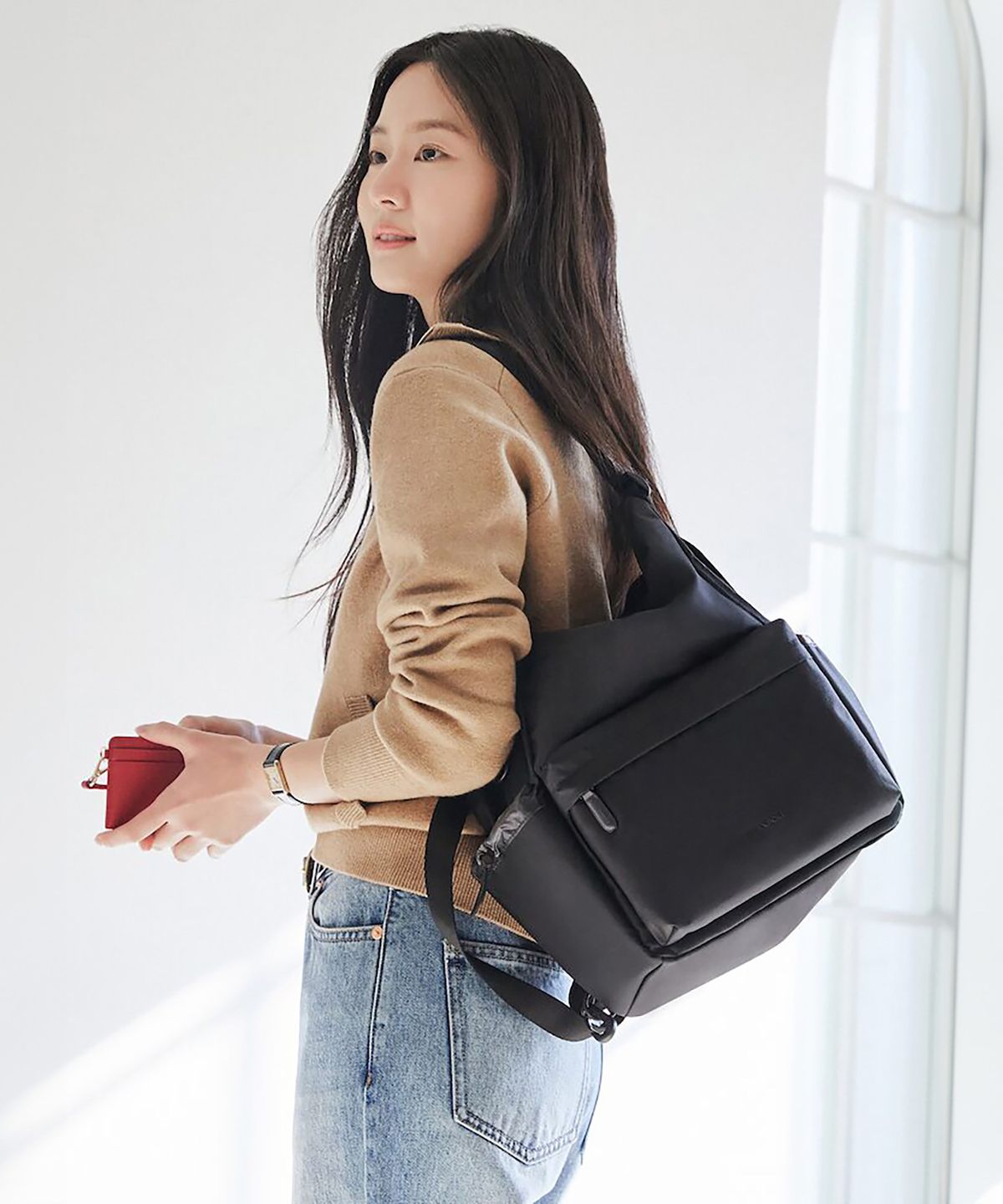 빈폴 액세서리(BEANPOLE ACCESSORY) 멀티 미니 백팩  블랙