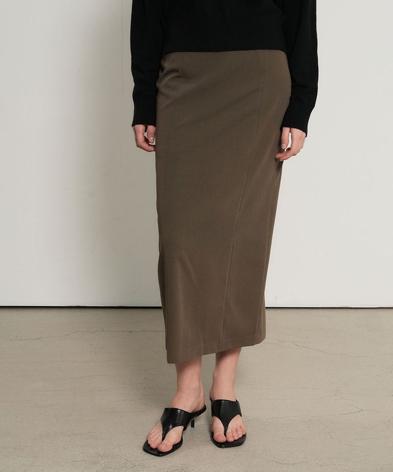 미니멀 H라인 롱스커트 [TAUPE] / WBE1L13505
