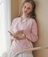 V-neck loose fit knit PINK