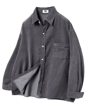 더 시티 코듀로이 셔츠 (차콜)