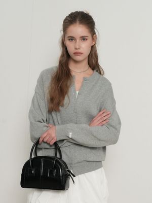 코튼 루즈핏 포켓 가디건 [LIGHT GREY] / GF1LKC515