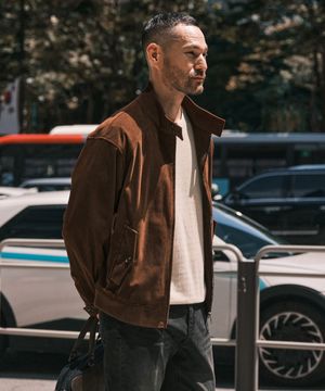 코듀로이 해링턴 점퍼 브라운_SJPXA52NSH