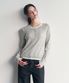 레이어드 헨리넥 니트 (그레이)