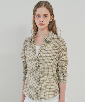 Vintage check shirt GREEN