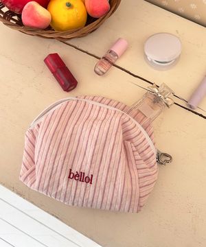 Stripe pouch PINK
