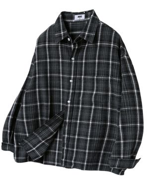빈티지 스테디 체크셔츠(차콜블랙)