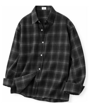더 스테디 체크셔츠 (블랙)