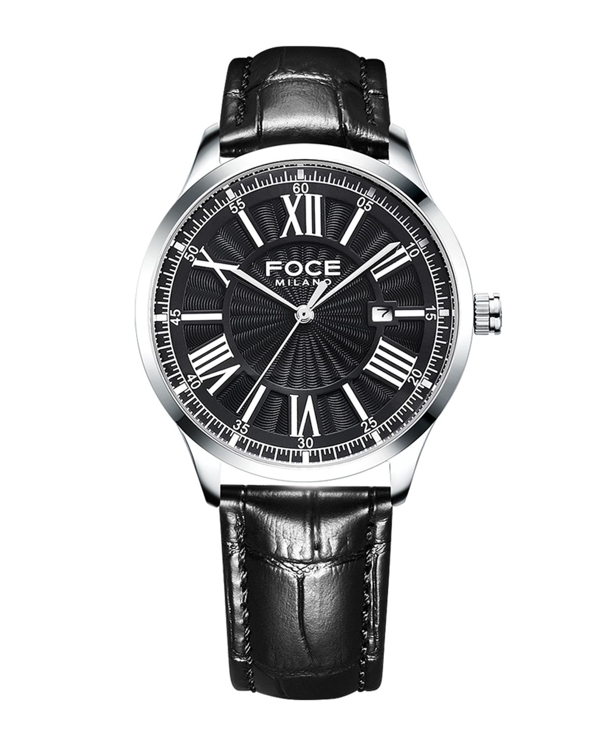포체(FOCE) 포체밀라노 40mm 남성 가죽시계 FM5879GL-BK