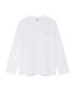 TCM mini logo label long sleeve (white)