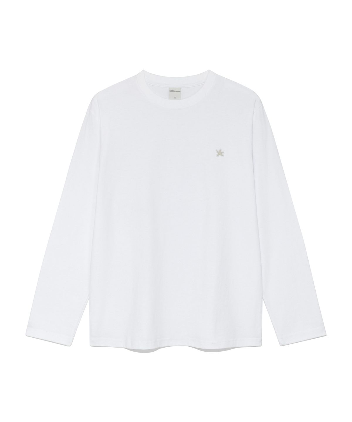 더콜디스트모먼트(THE COLDEST MOMENT) TCM mini logo label long sleeve (white)
