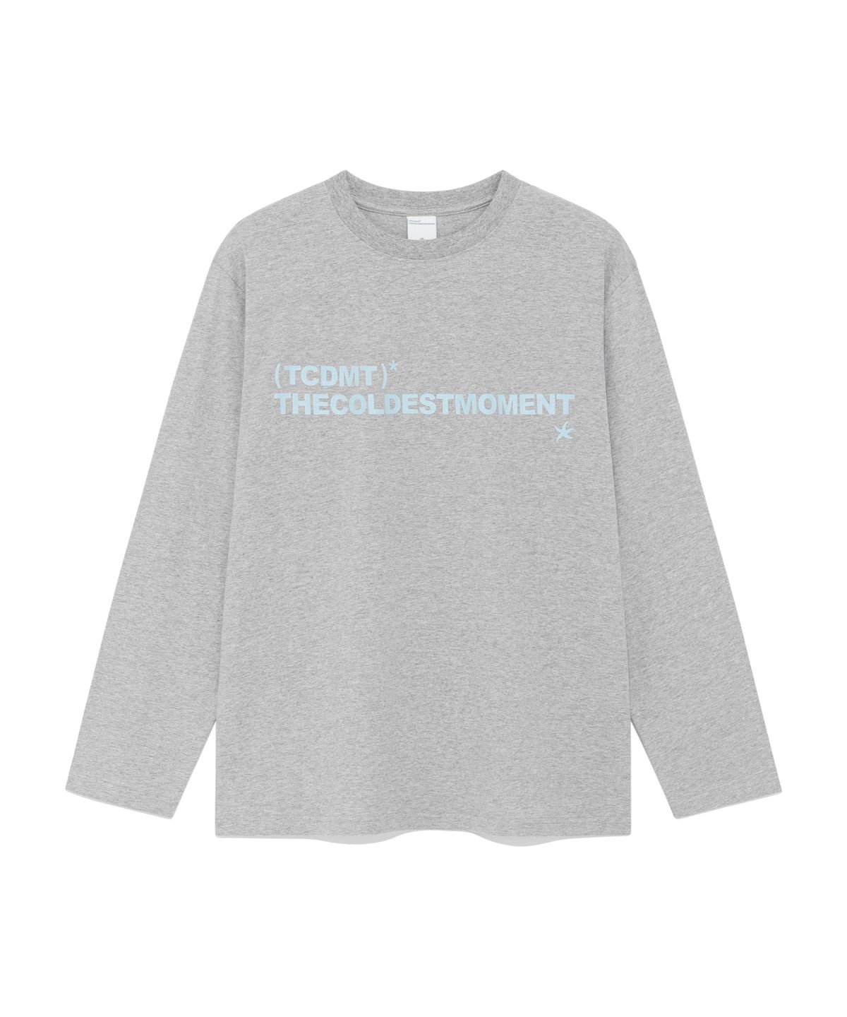 더콜디스트모먼트(THE COLDEST MOMENT) TCM box long sleeve (melange grey)