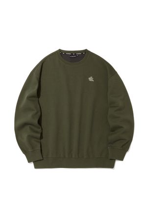 로고 크랙 맨투맨 브라운 ANA1TM32ABR