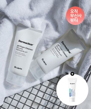 2PACK 더마클리어 PH 클렌징 폼 120ml + 파워더마 베리어 크림 7ml 1개 증정