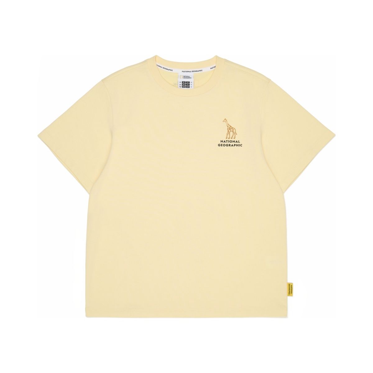 내셔널지오그래픽 키즈(NATIONAL GEOGRAPHIC KIDS) K265UTS950 동물 실루엣 반팔 티셔츠 BUTTER