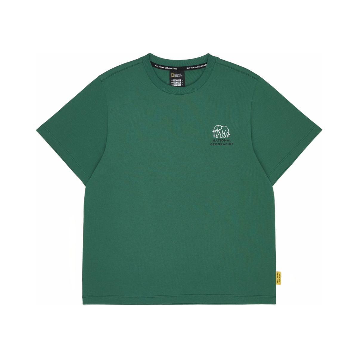 내셔널지오그래픽 키즈(NATIONAL GEOGRAPHIC KIDS) K265UTS950 동물 실루엣 반팔 티셔츠 GREEN