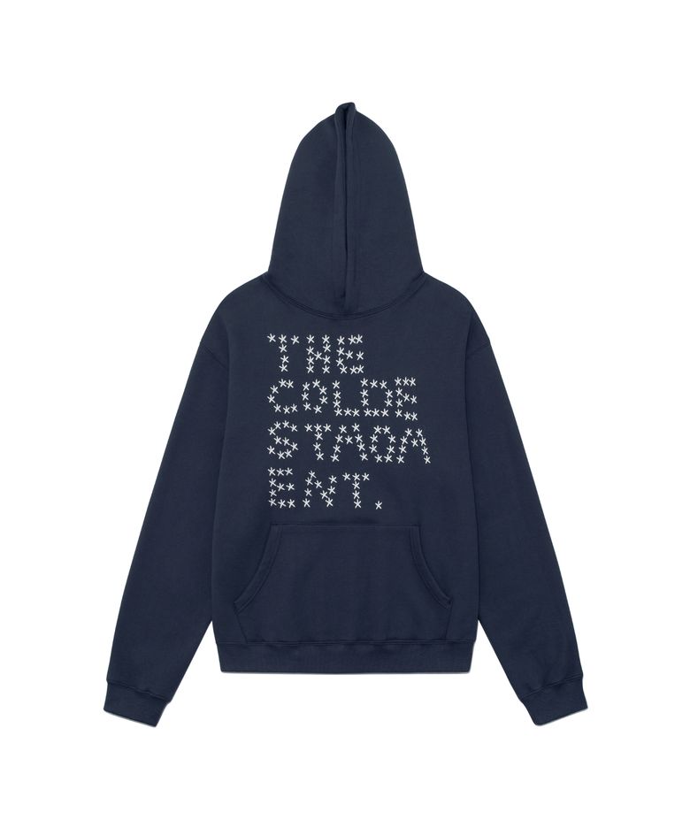 TCM star dot hoodie (navy)