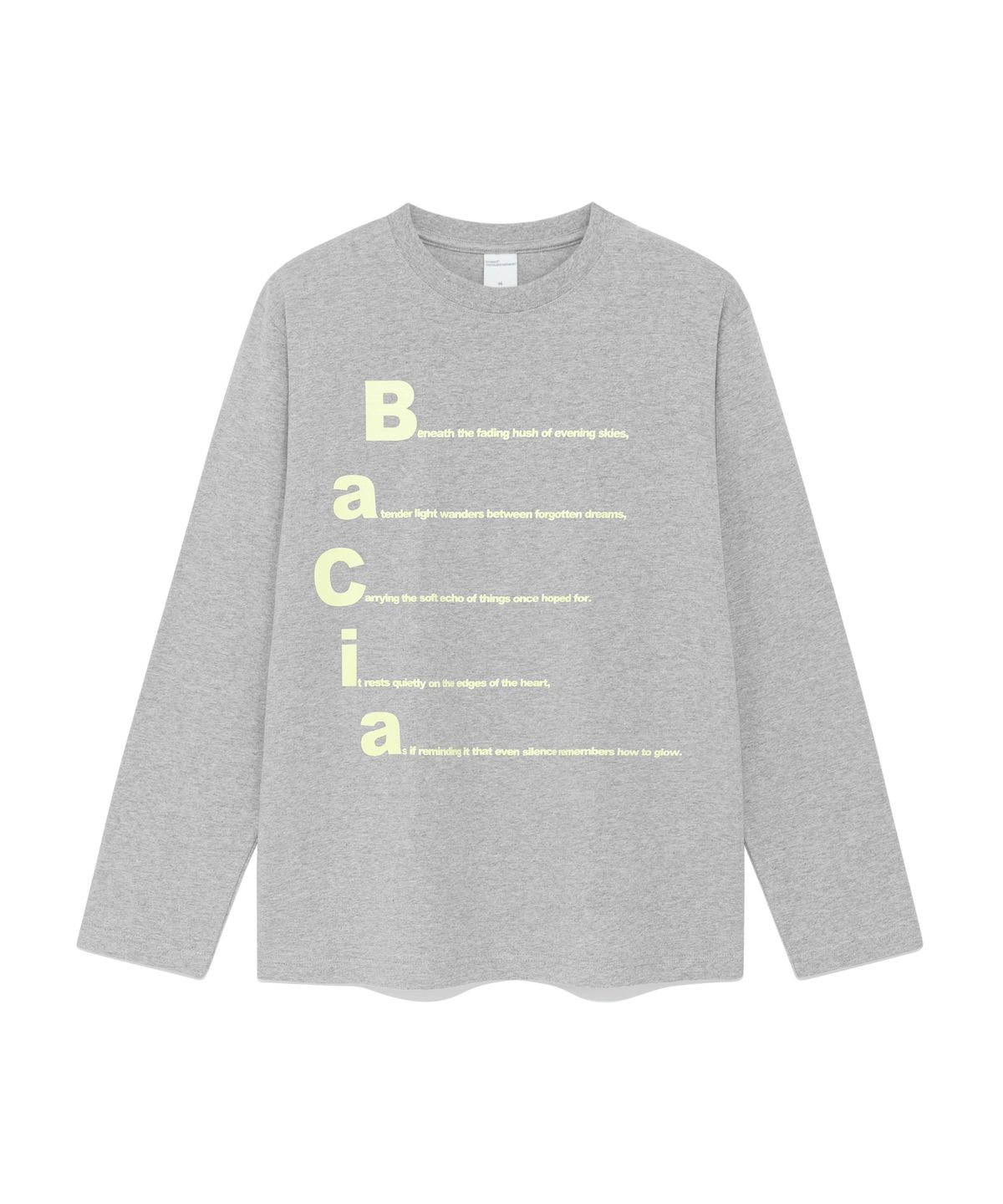 더콜디스트모먼트(THE COLDEST MOMENT) TCM bacia long sleeve (melange grey)