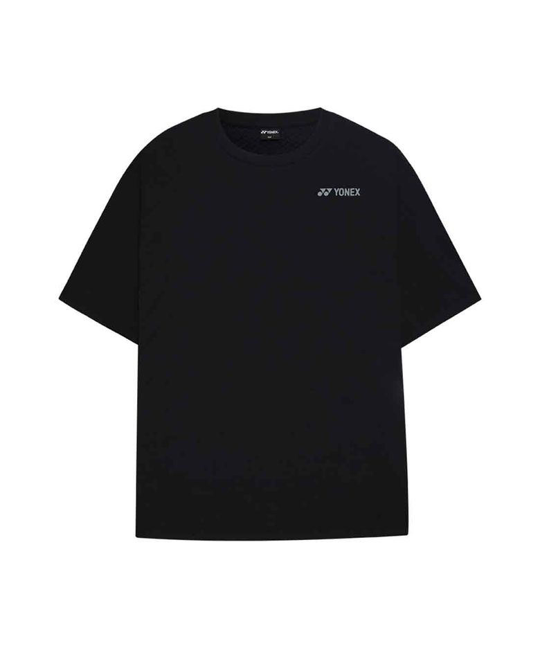 261TS067U 블랙 남녀공용 심플 그래픽 반팔 티셔츠