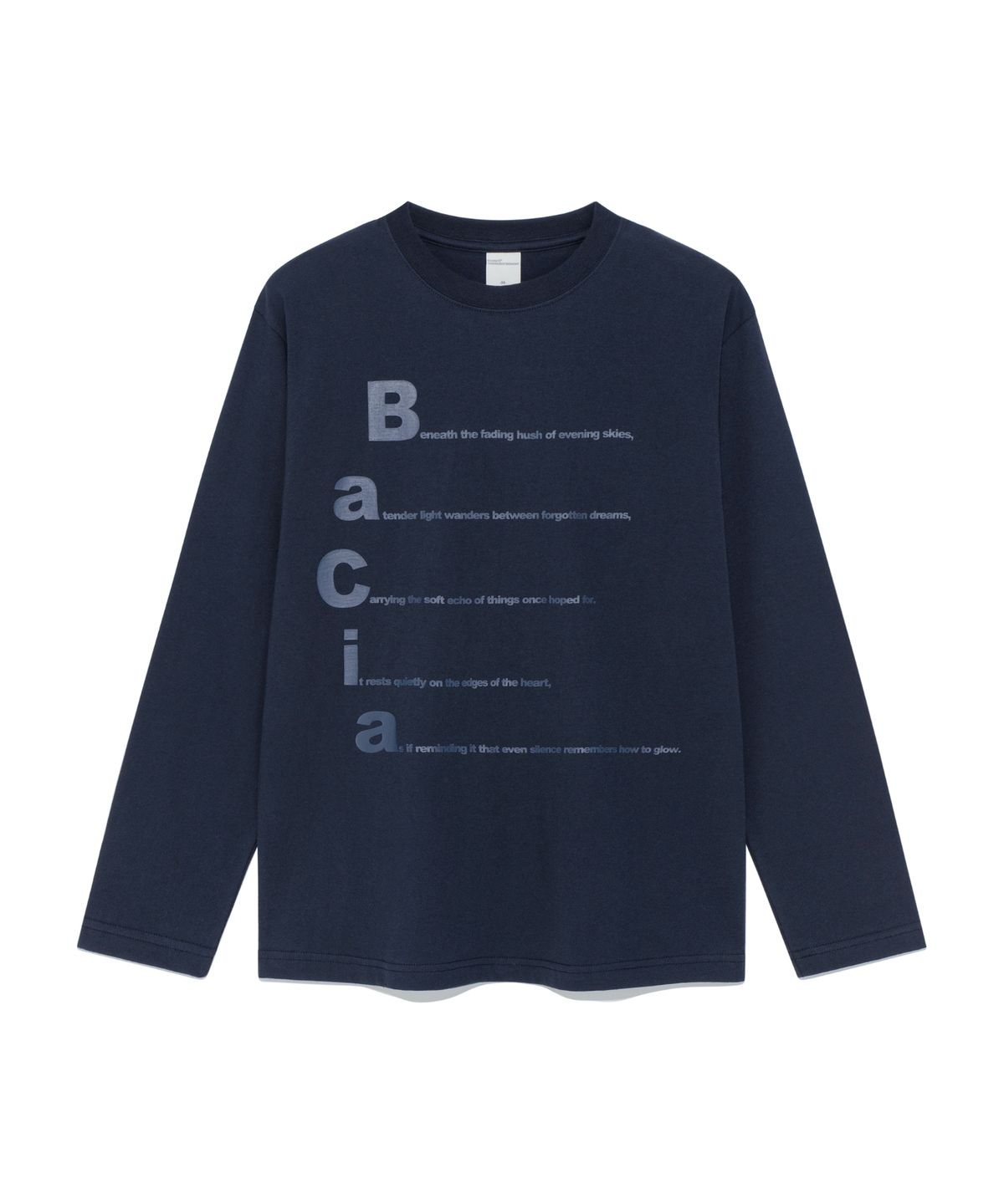 더콜디스트모먼트(THE COLDEST MOMENT) TCM bacia long sleeve (navy)