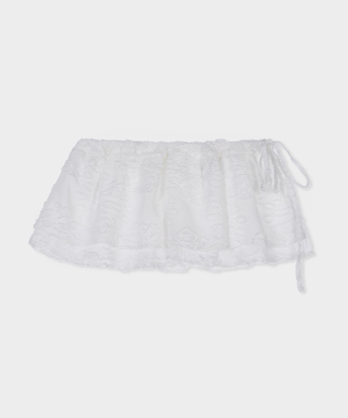 벨로엘(BELLOL) Lace layered wrap skirt