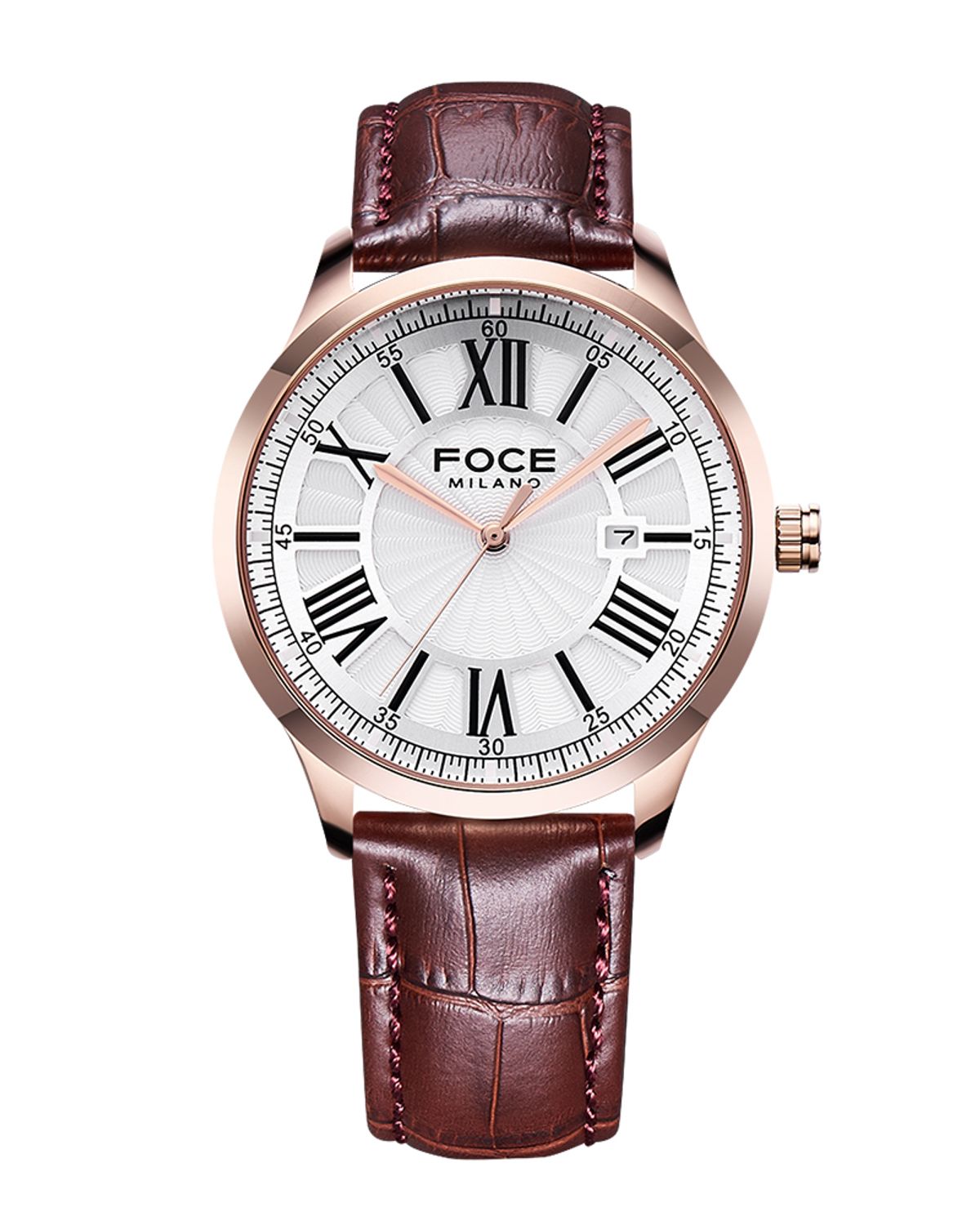 포체(FOCE) 포체밀라노 40mm 남성 가죽시계 FM5879GL-RG