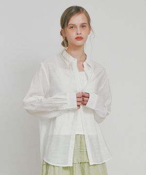 Daily stripe shirt IVORY