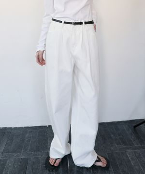 Overdyed Wide Denim - Off White