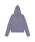 TCM dot hooded zip-up (purple)
