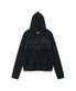 TCM note hooded zip-up (black)