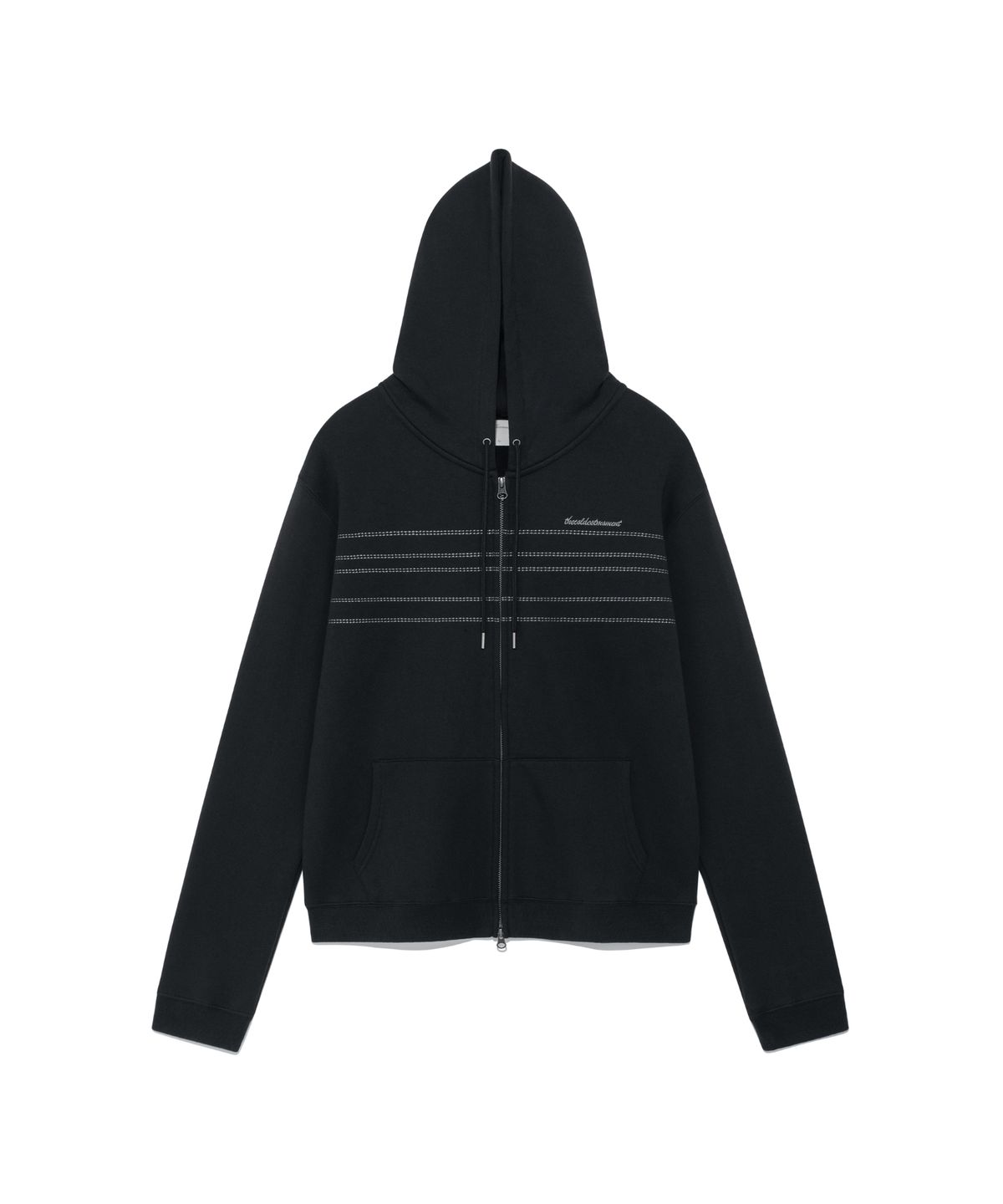 더콜디스트모먼트(THE COLDEST MOMENT) TCM note hooded zip-up (black)