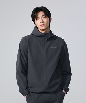 남성 프레시벤트 경량 우븐 트레이닝 후드 자켓 (D.GREY)