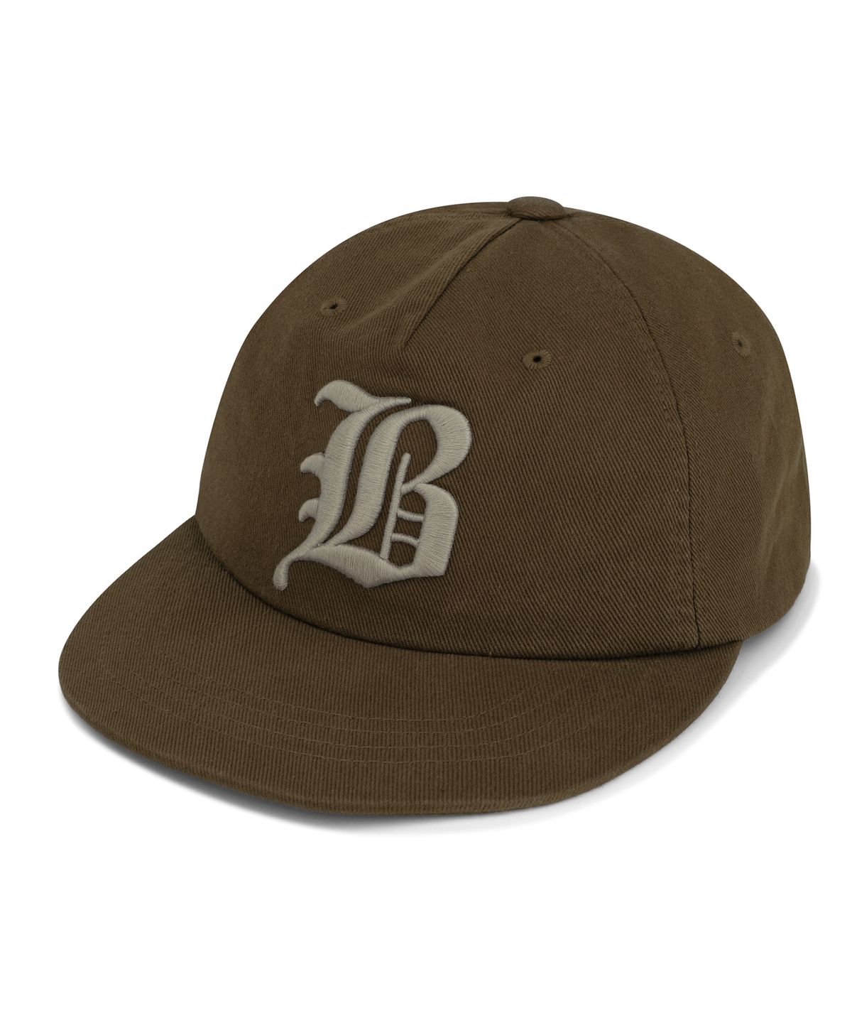 브라운브레스(BROWNBREATH) 5 PANEL BB LOGO VINTAGE CAP - BROWN