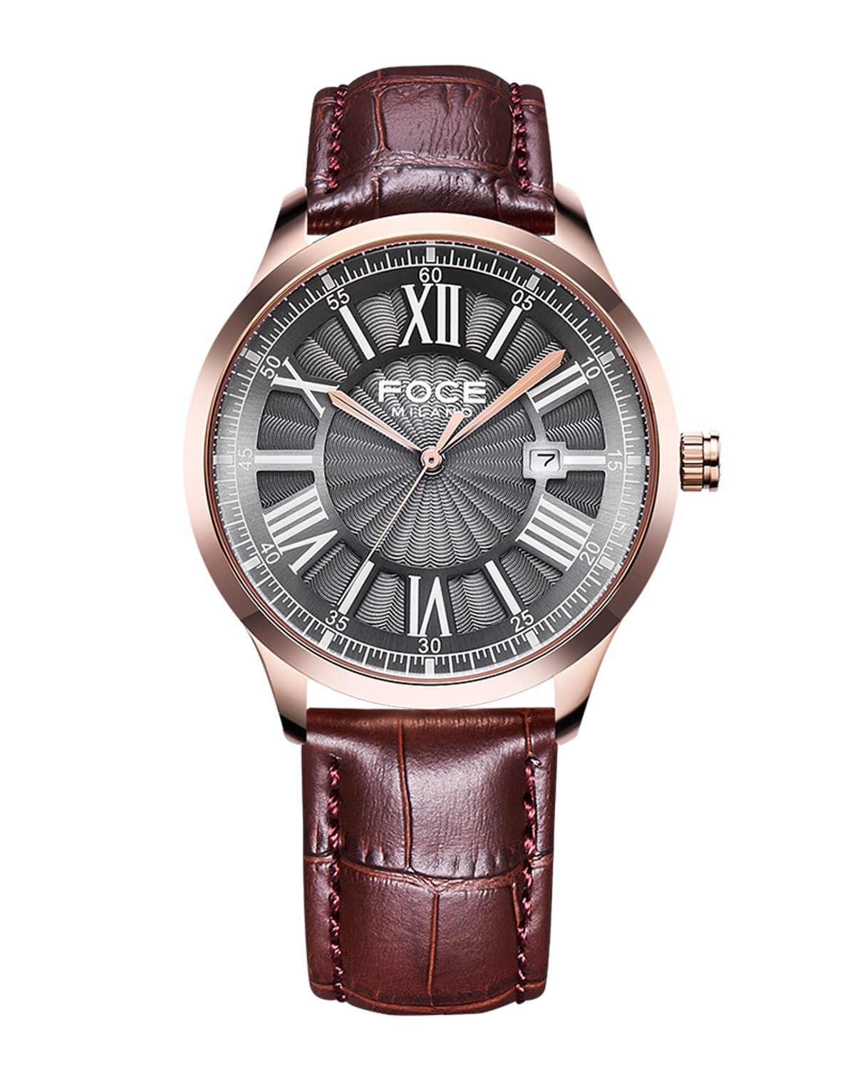 포체(FOCE) 포체밀라노 40mm 남성 가죽시계 FM5879GL-GRG