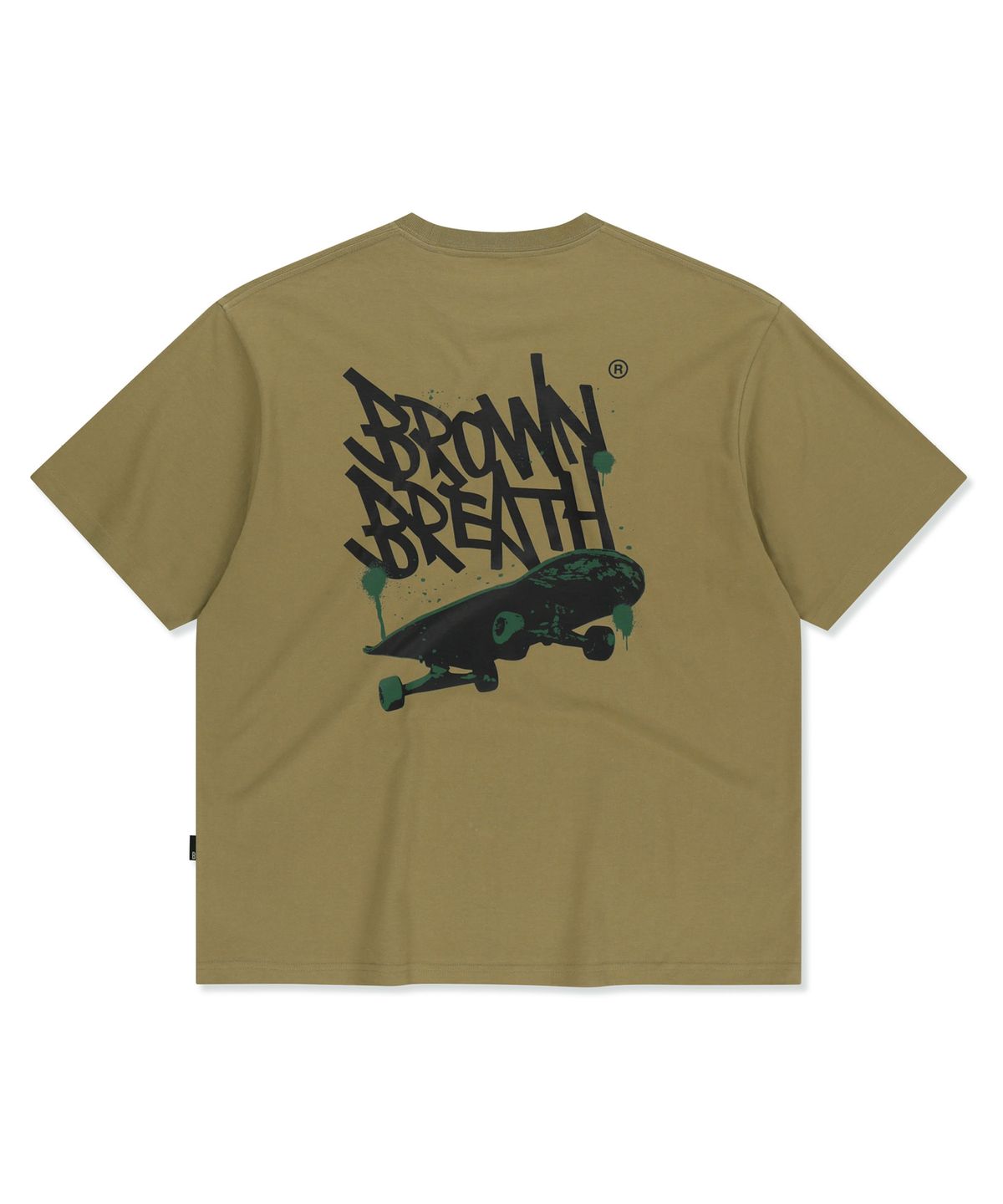 브라운브레스(BROWNBREATH) BOARD TAG TEE - BEIGE