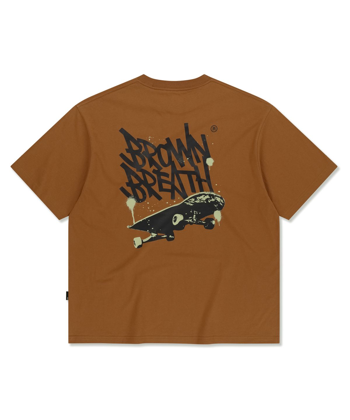 브라운브레스(BROWNBREATH) BOARD TAG TEE - ORANGE