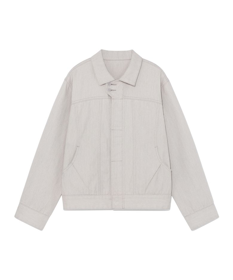 TCM double-button trucker jacket (ivory)