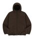 TAG HOODIE WINDBREAKER - DARK BROWN