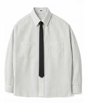 빈티지 투포켓 스트라이프 셔츠