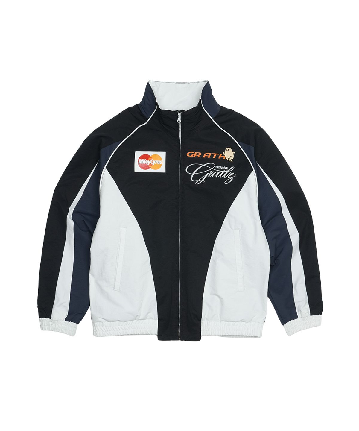 그레일즈(GRAILZ) SPORTY PARODY RACING JACKET [BLACK]