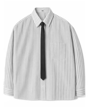 더 시티 스트라이프 셔츠 (그레이)