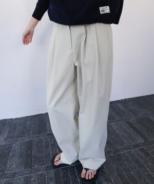 Relaxed Cotton Chino Pants - Cream Beige