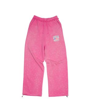 CRYSTAL BAGGY SWEAT PANTS [PINK]