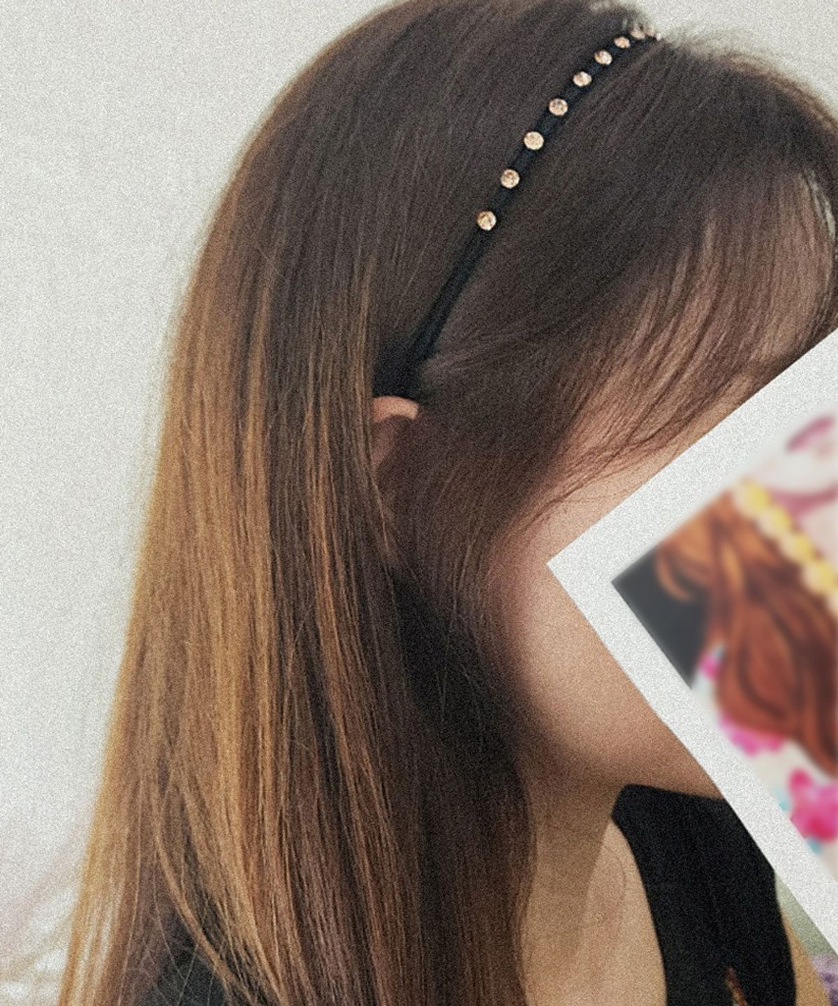 라코하(RACOHA) 스톤 큐빅 무통 헤어밴드