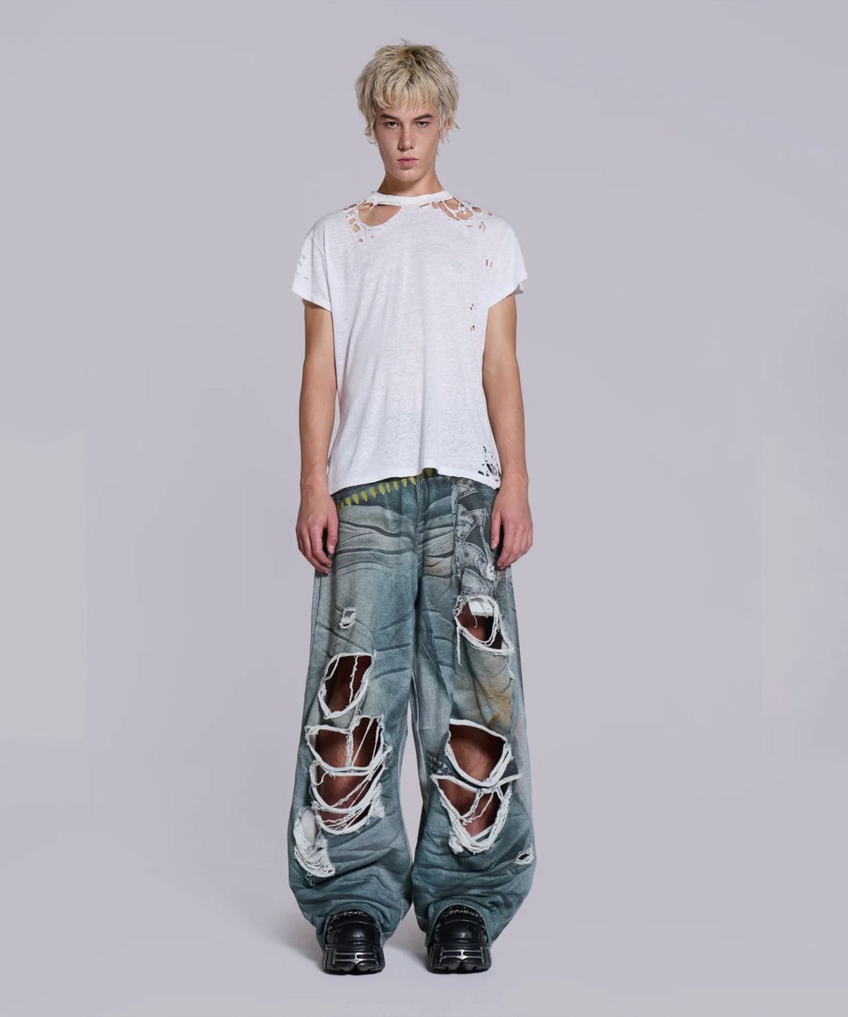 제이디드 런던(JADED LONDON) (U) 벨트 일루전 몬스터 조거 블루 BELT ILLUSION MONSTER JOGGER BLUE