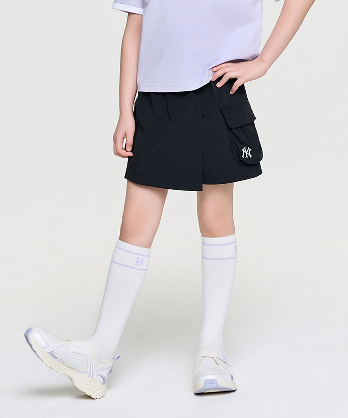 엠엘비 키즈(MLB KIDS) 베이직 아웃도어 스커트 NY (Black)
